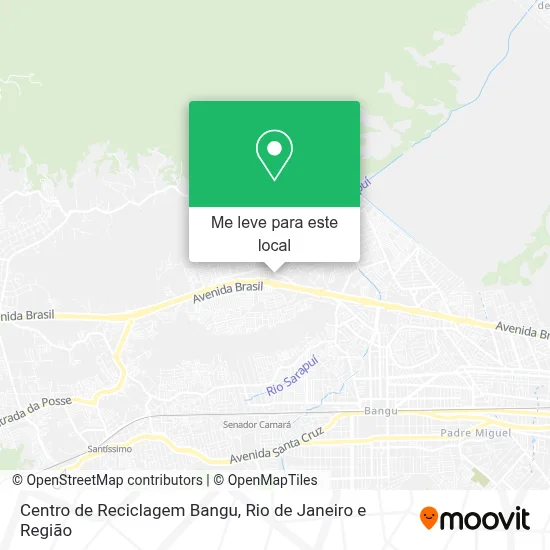 Centro de Reciclagem Bangu mapa