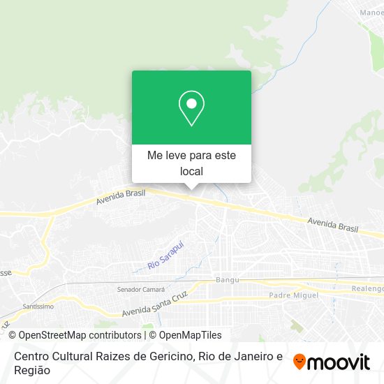 Centro Cultural Raizes de Gericino mapa
