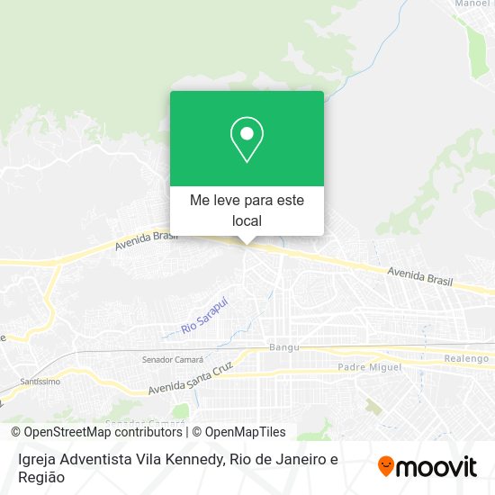 Igreja Adventista Vila Kennedy mapa