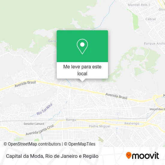 Capital da Moda mapa