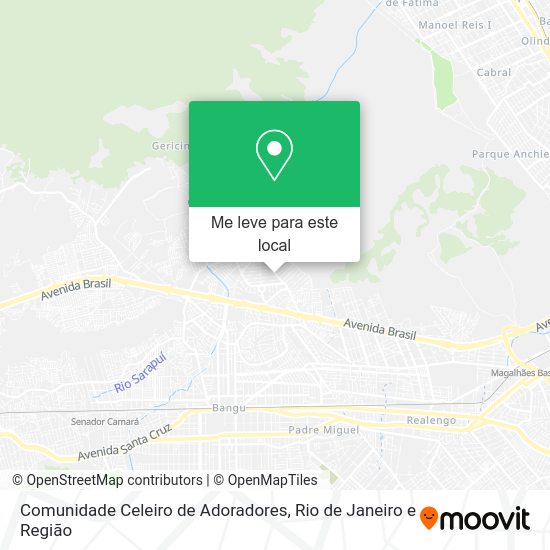 Comunidade Celeiro de Adoradores mapa
