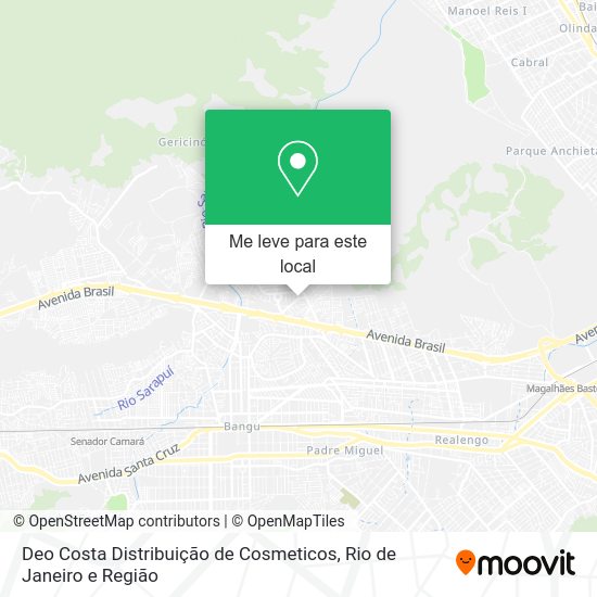 Deo Costa Distribuição de Cosmeticos mapa