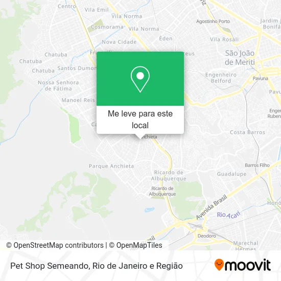Pet Shop Semeando mapa