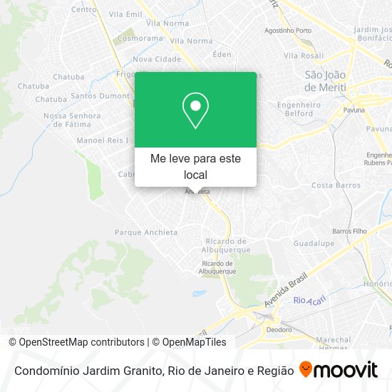 Condomínio Jardim Granito mapa