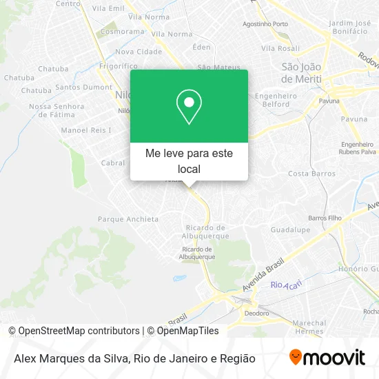 Alex Marques da Silva mapa