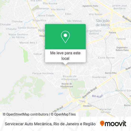 Servicecar Auto Mecânica mapa