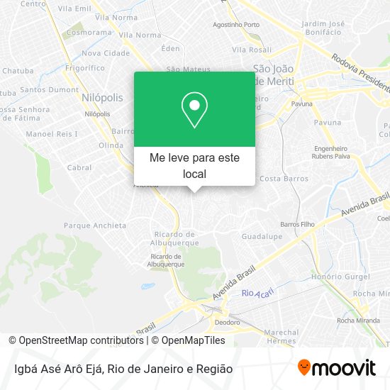 Igbá Asé Arô Ejá mapa
