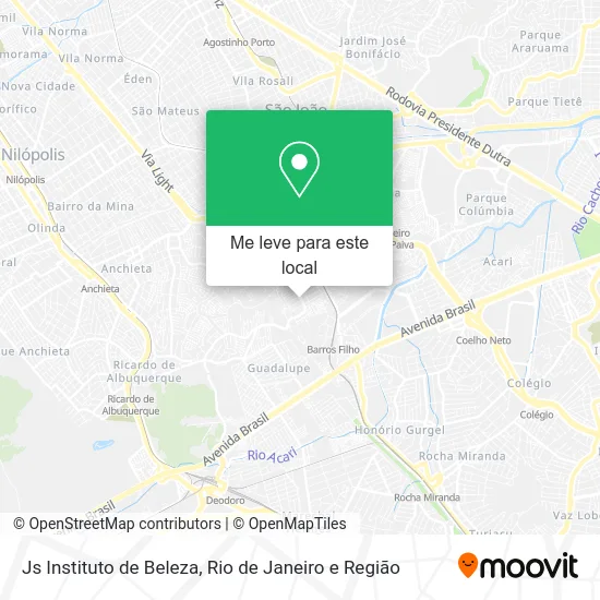 Js Instituto de Beleza mapa