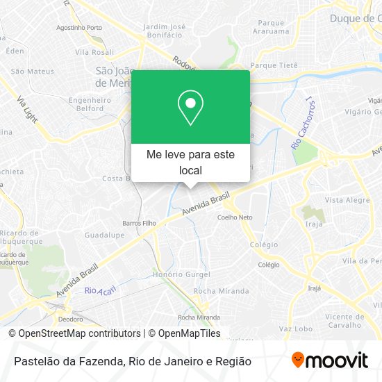 Pastelão da Fazenda mapa