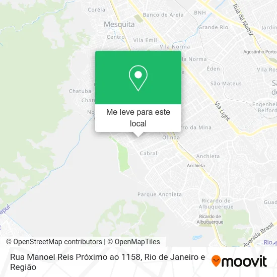 Rua Manoel Reis Próximo ao 1158 mapa
