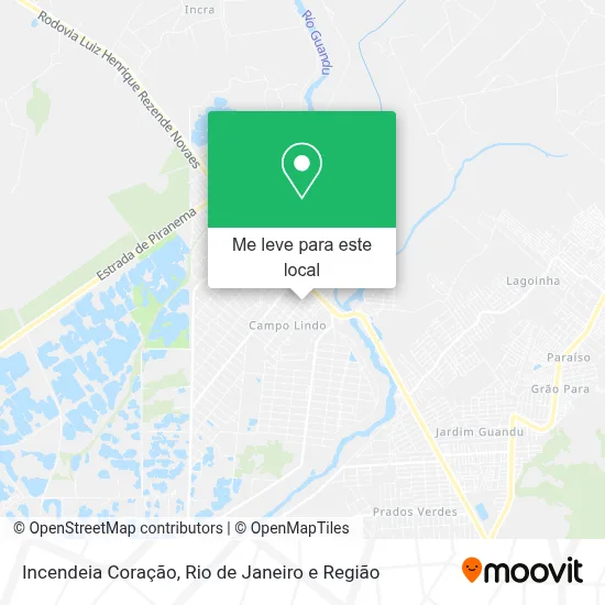 Incendeia Coração mapa