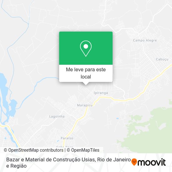 Bazar e Material de Construção Usias mapa