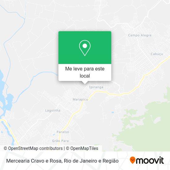 Mercearia Cravo e Rosa mapa