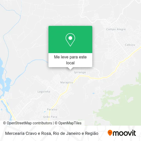 Mercearia Cravo e Rosa mapa
