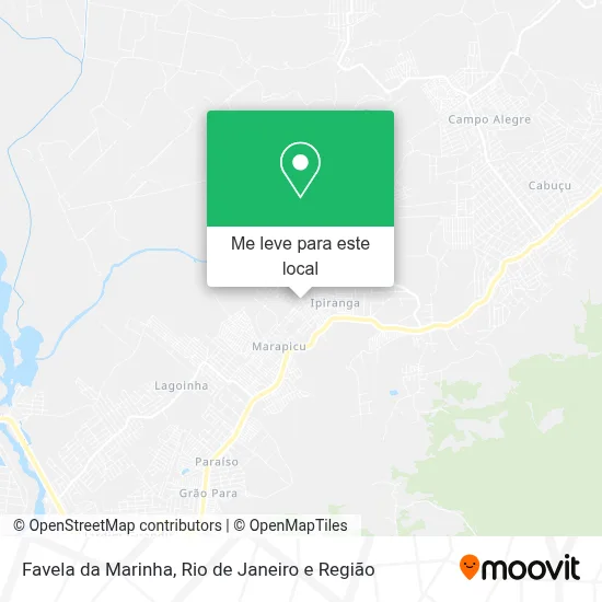 Favela da Marinha mapa