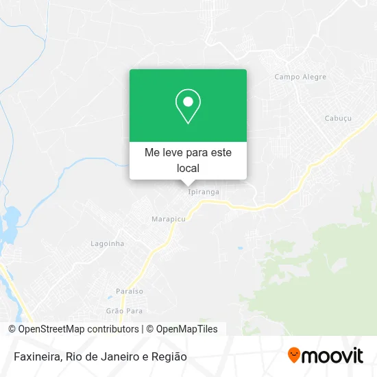 Faxineira mapa