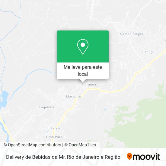 Delivery de Bebidas da Mr mapa