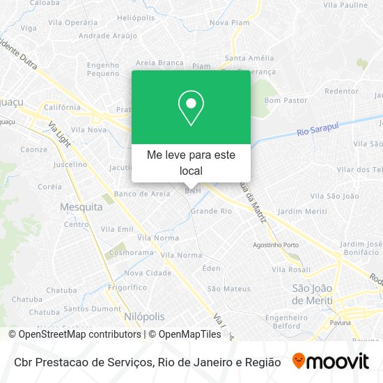 Cbr Prestacao de Serviços mapa
