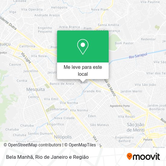Bela Manhã mapa