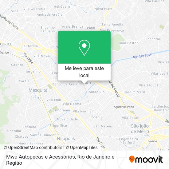 Mwa Autopecas e Acessórios mapa