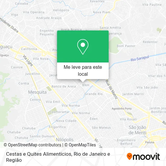 Cestas e Quites Alimenticios mapa