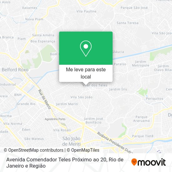 Avenida Comendador Teles Próximo ao 20 mapa