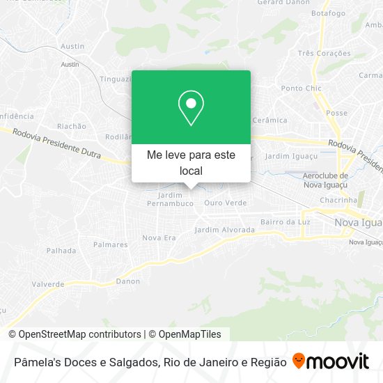 Pâmela's Doces e Salgados mapa