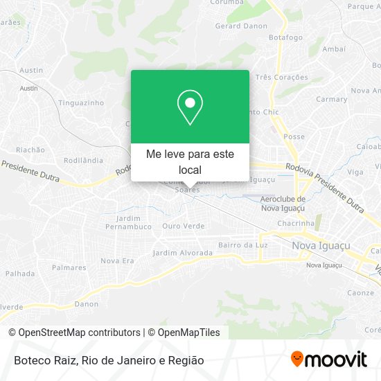 Boteco Raiz mapa