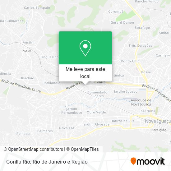 Gorilla Rio mapa