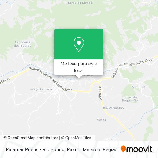 Ricamar Pneus - Rio Bonito mapa