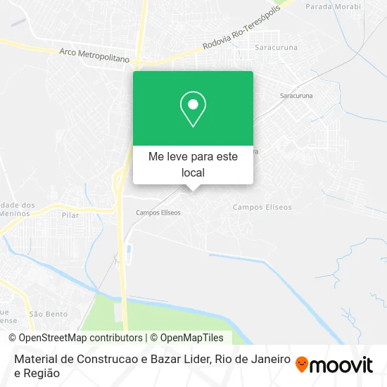Material de Construcao e Bazar Lider mapa