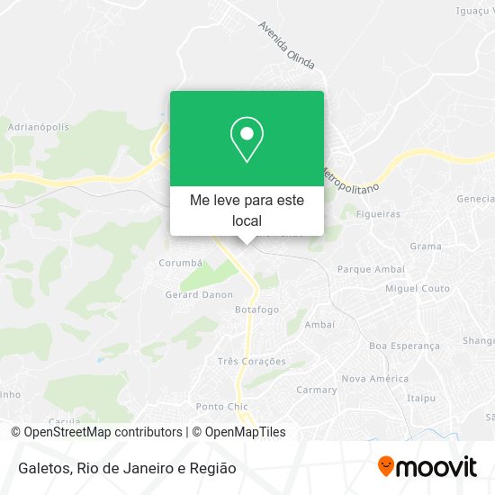 Galetos mapa