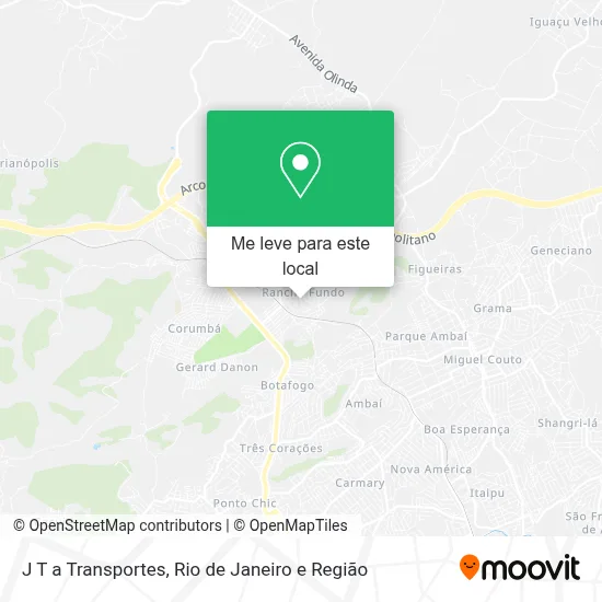 J T a Transportes mapa