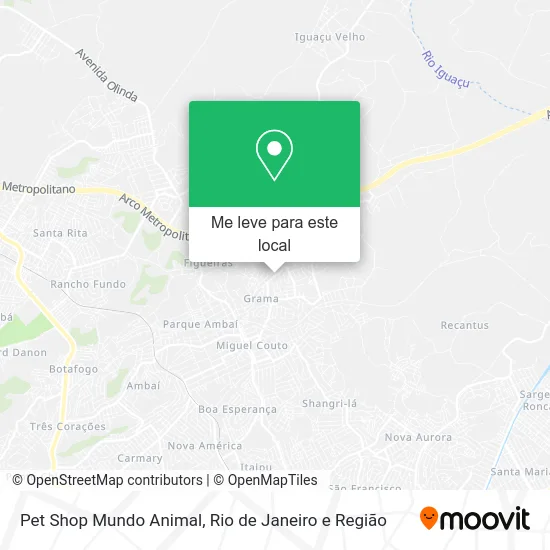 Pet Shop Mundo Animal mapa