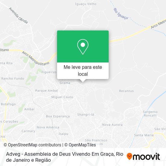 Adveg - Assembleia de Deus Vivendo Em Graça mapa