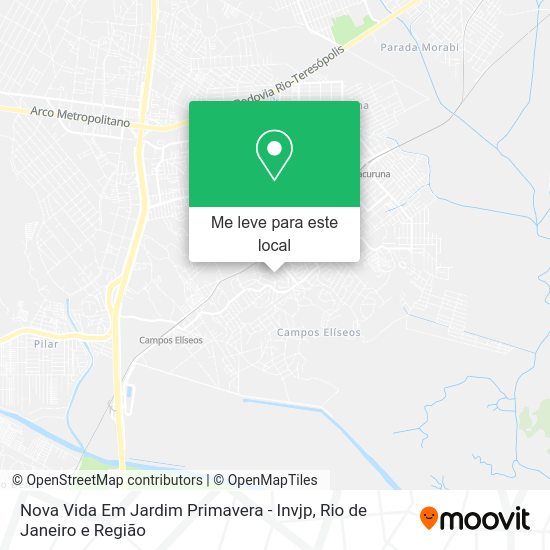 Nova Vida Em Jardim Primavera - Invjp mapa