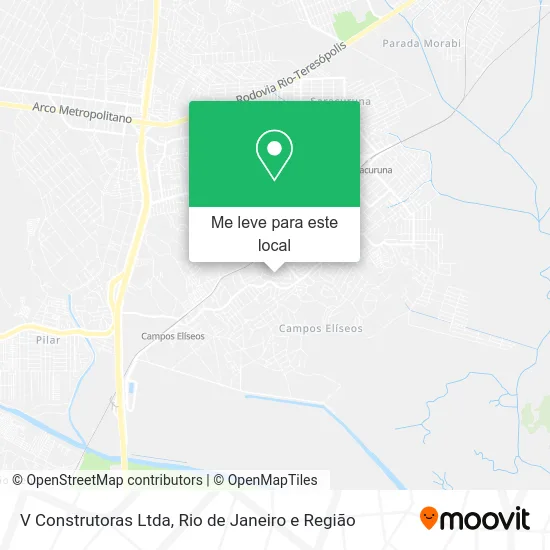V Construtoras Ltda mapa