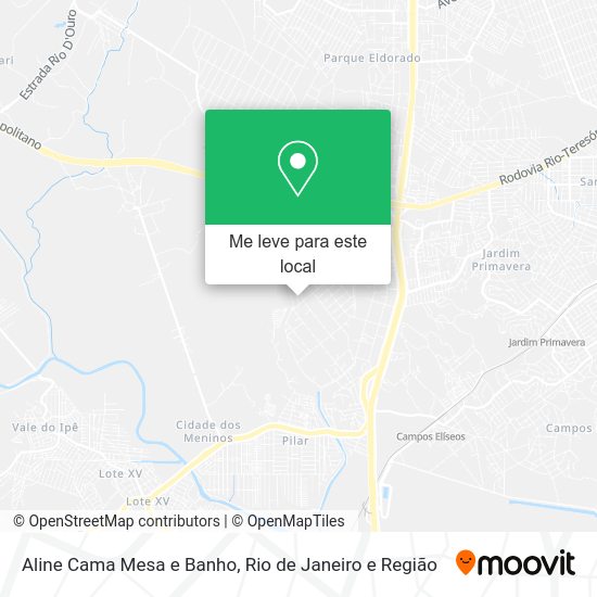 Aline Cama Mesa e Banho mapa