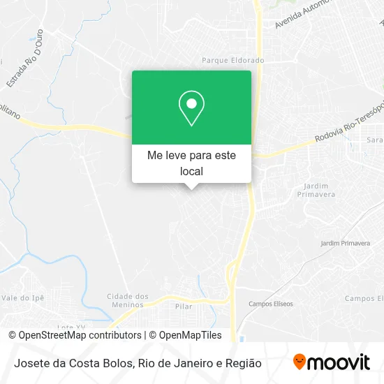 Josete da Costa Bolos mapa