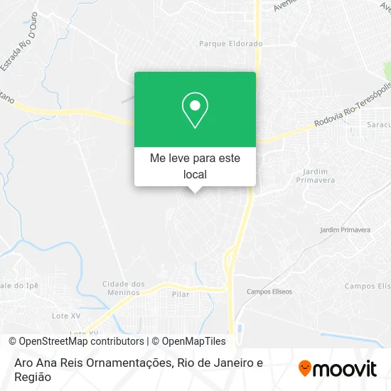 Aro Ana Reis Ornamentações mapa