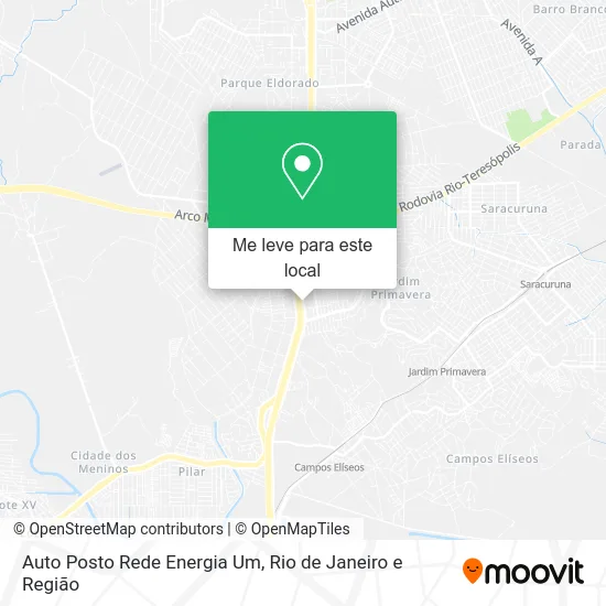 Auto Posto Rede Energia Um mapa