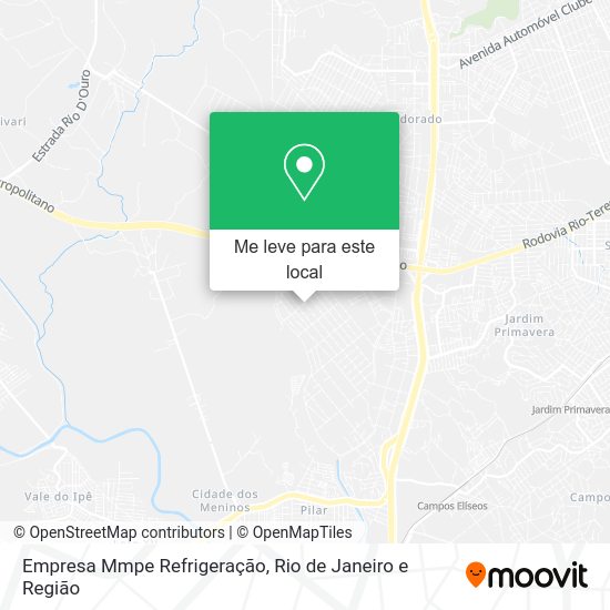 Empresa Mmpe Refrigeração mapa