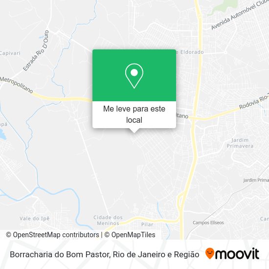 Borracharia do Bom Pastor mapa