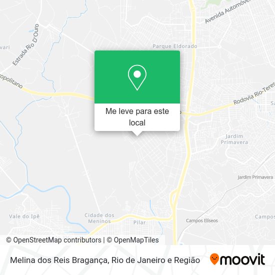 Melina dos Reis Bragança mapa