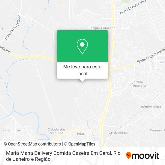 Maria Mana Delivery Comida Caseira Em Geral mapa