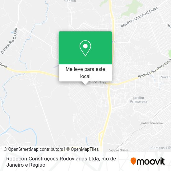 Rodocon Construções Rodoviárias Ltda mapa