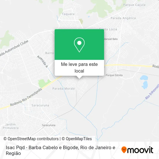 Isac Pqd - Barba Cabelo e Bigode mapa