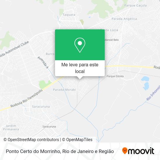 Ponto Certo do Morrinho mapa