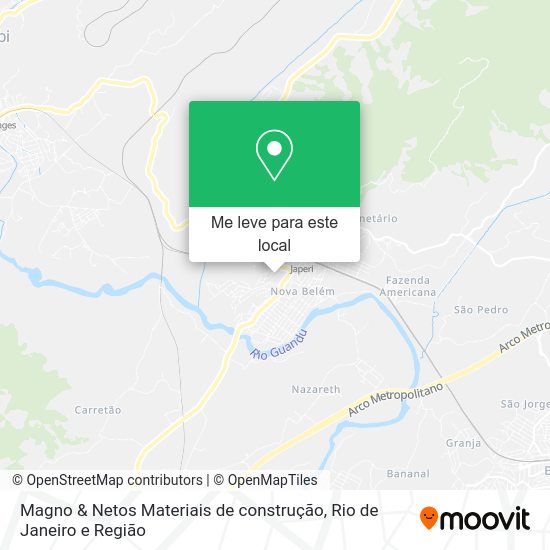 Magno & Netos Materiais de construção mapa