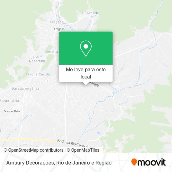 Amaury Decorações mapa